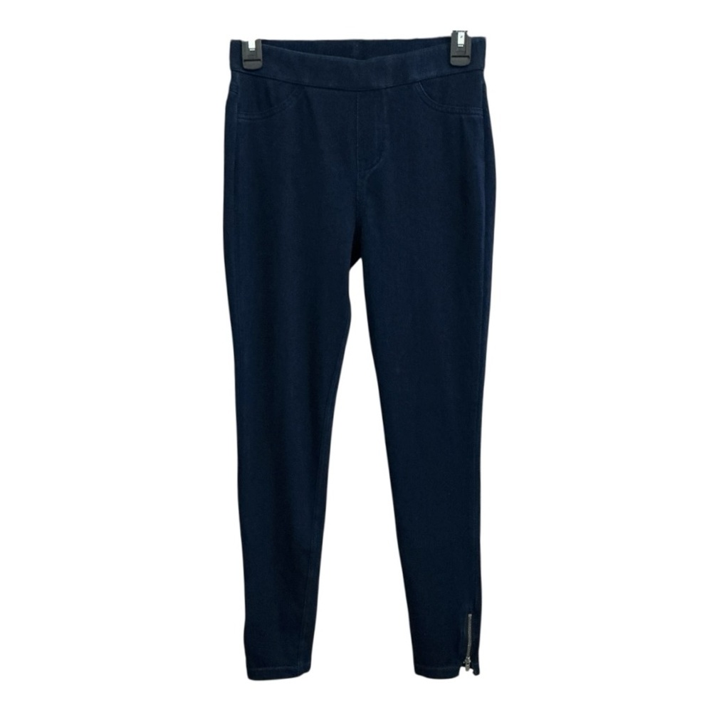 Simply Vera Vera Wang Navy Blue Jeggings Skinny Pants Zipper Ankles Size S